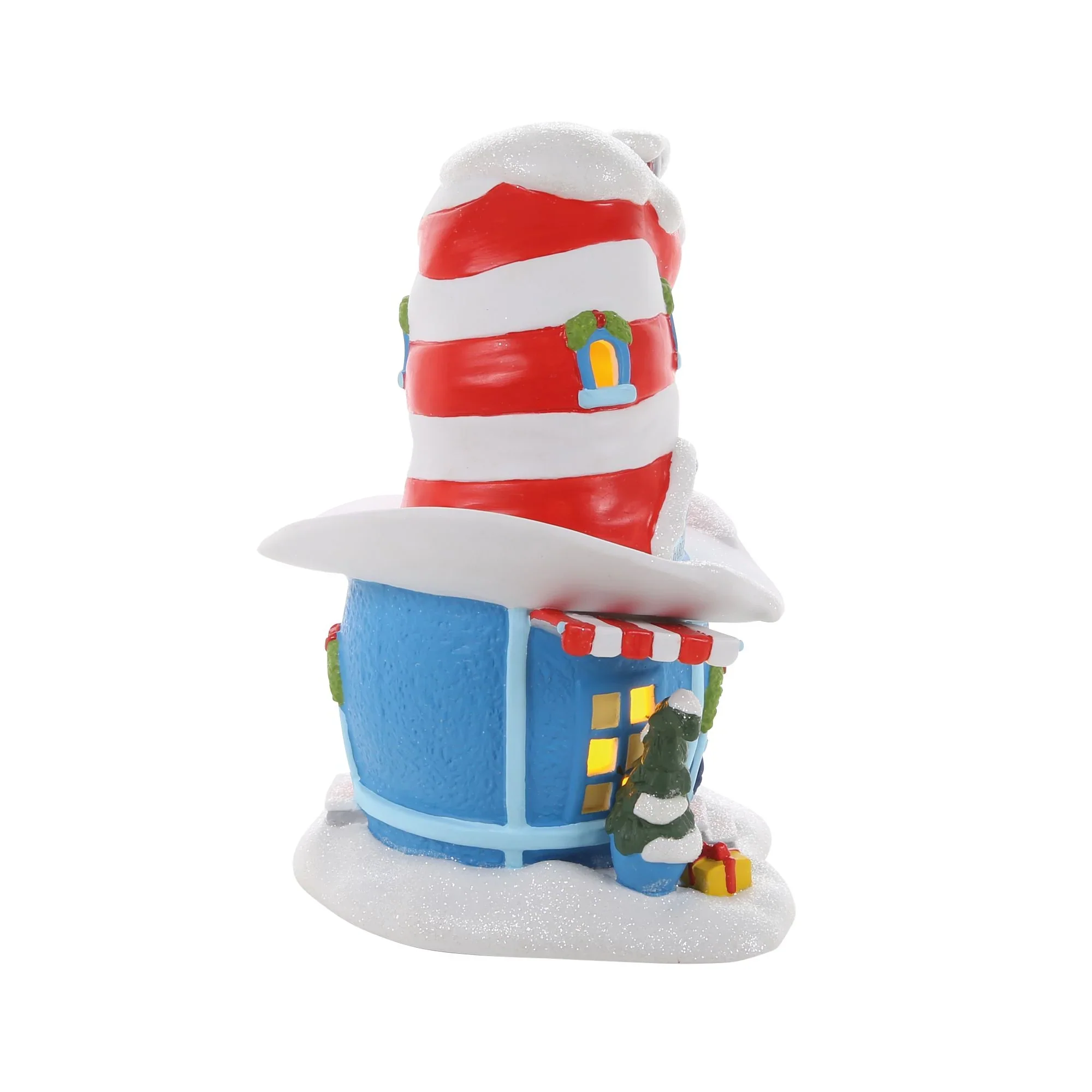Grinch Village - Cat In The Hat Haberdashery Figurine, 8.25" - Image 3
