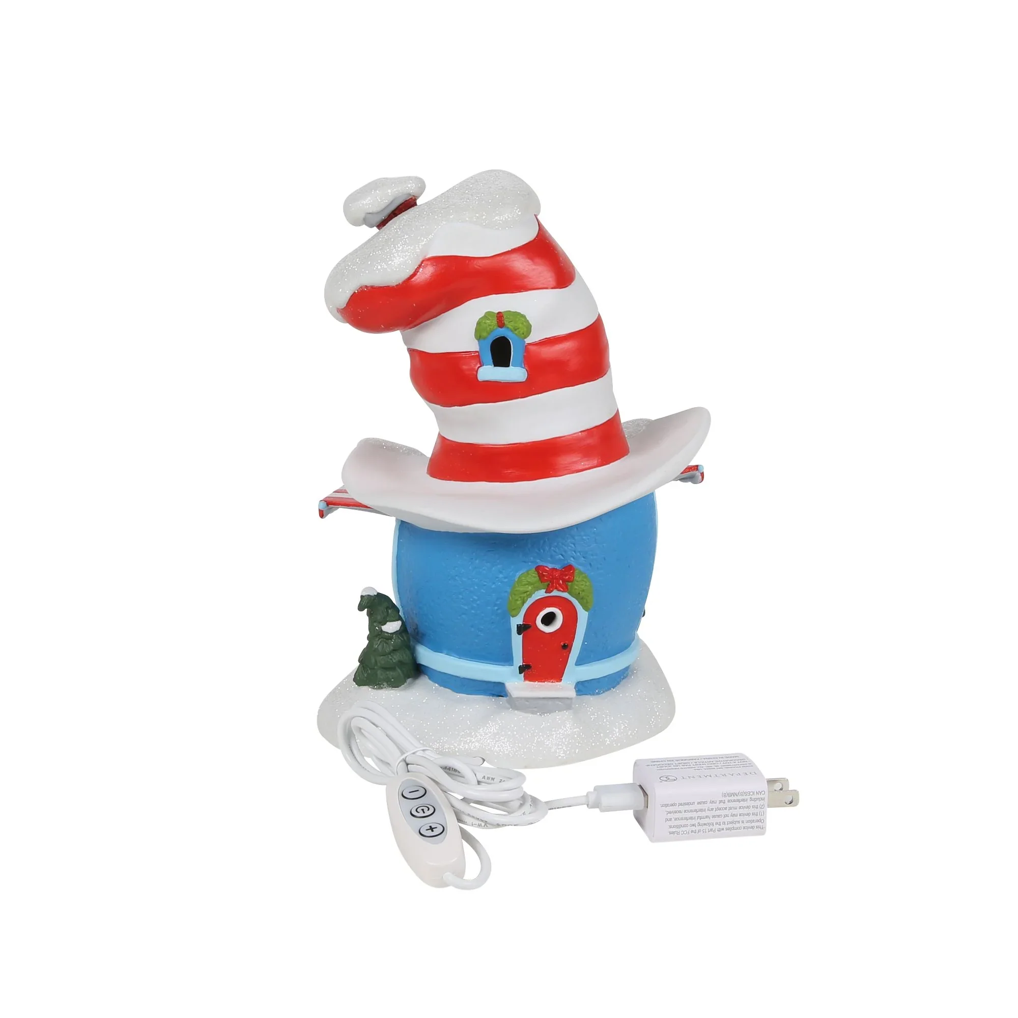 Grinch Village - Cat In The Hat Haberdashery Figurine, 8.25" - Image 5