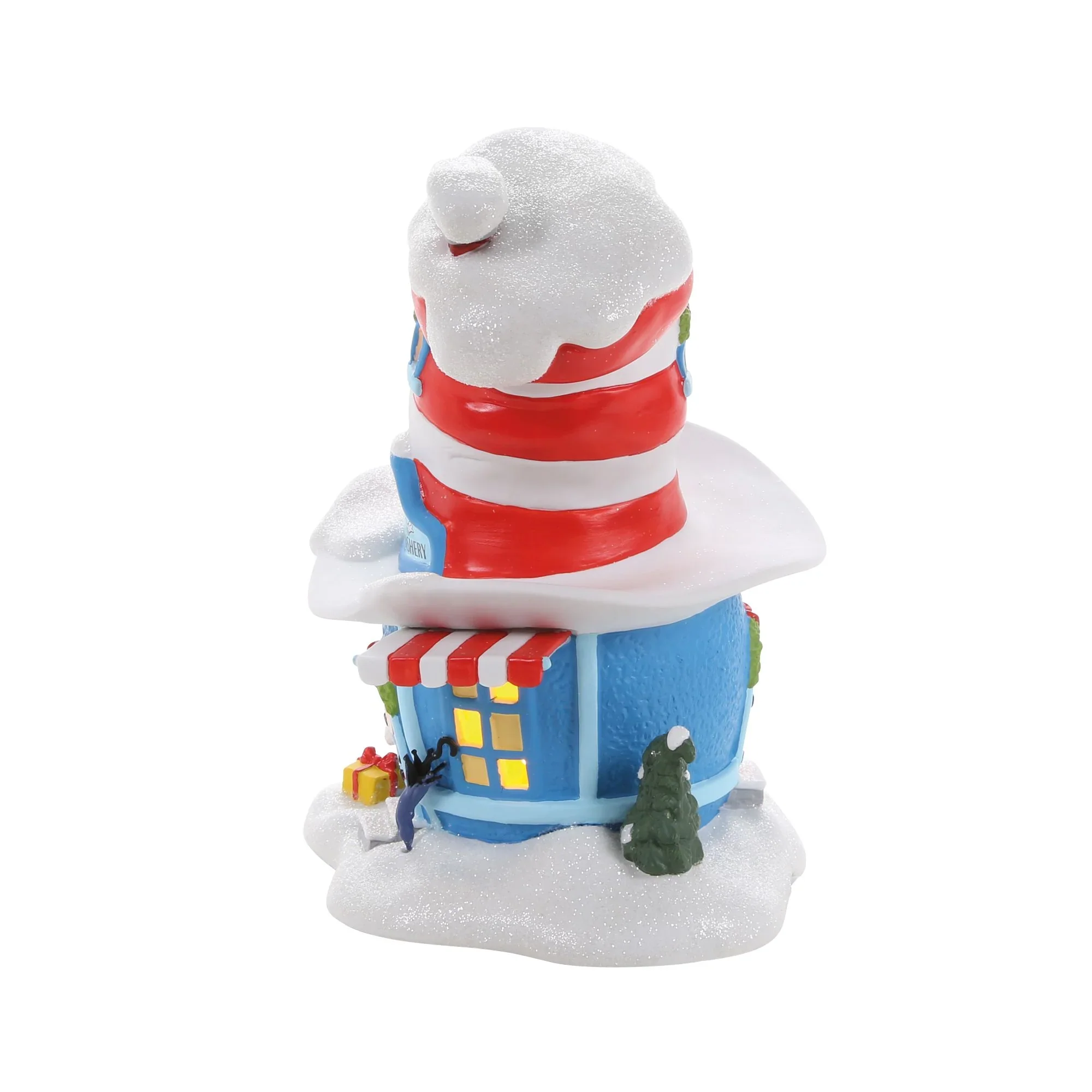Grinch Village - Cat In The Hat Haberdashery Figurine, 8.25" - Image 6