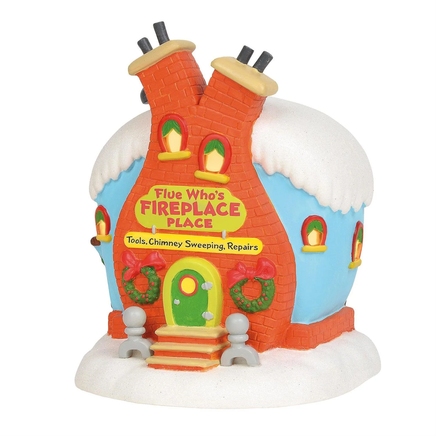Grinch Village - Flue Who's Fireplace Place Figurine