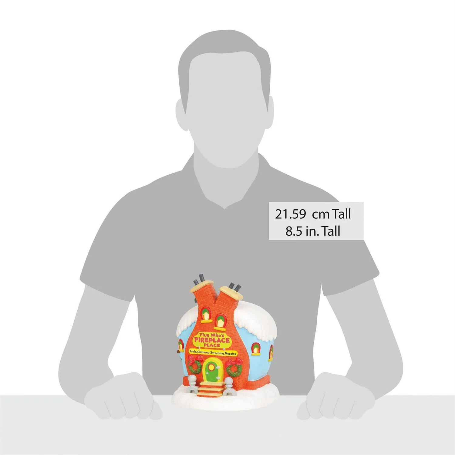 Grinch Village - Flue Who's Fireplace Place Figurine - Image 4