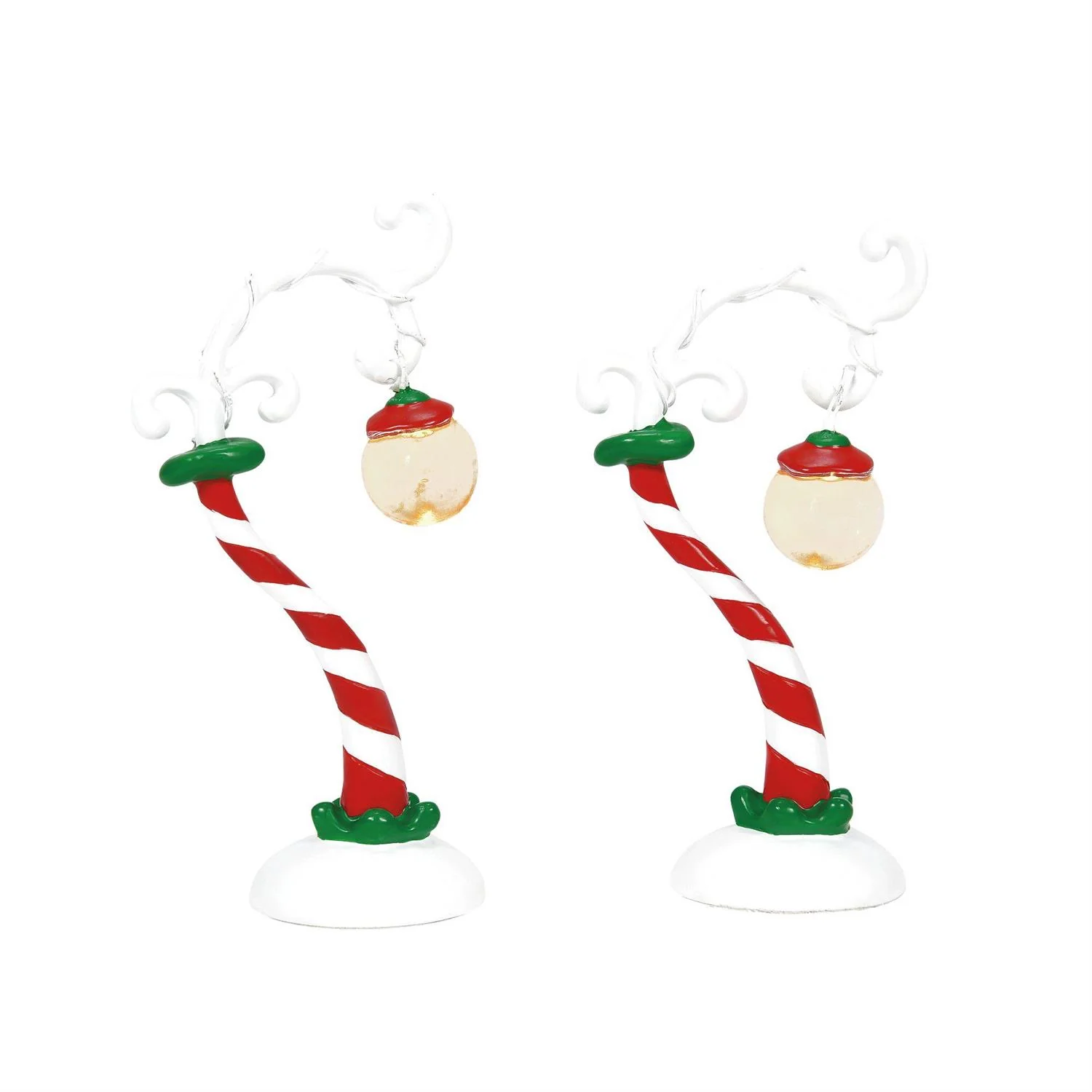 Grinch Village - Grinch Streetlights (Set of 2) Figurine