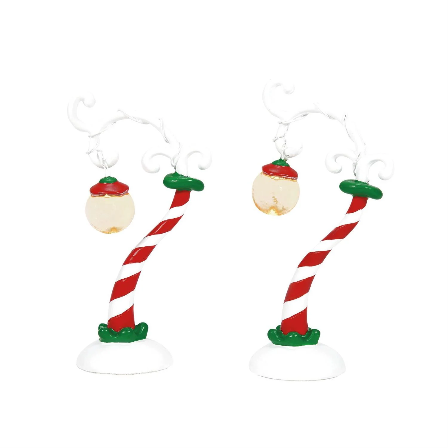 Grinch Village - Grinch Streetlights (Set of 2) Figurine - Image 2