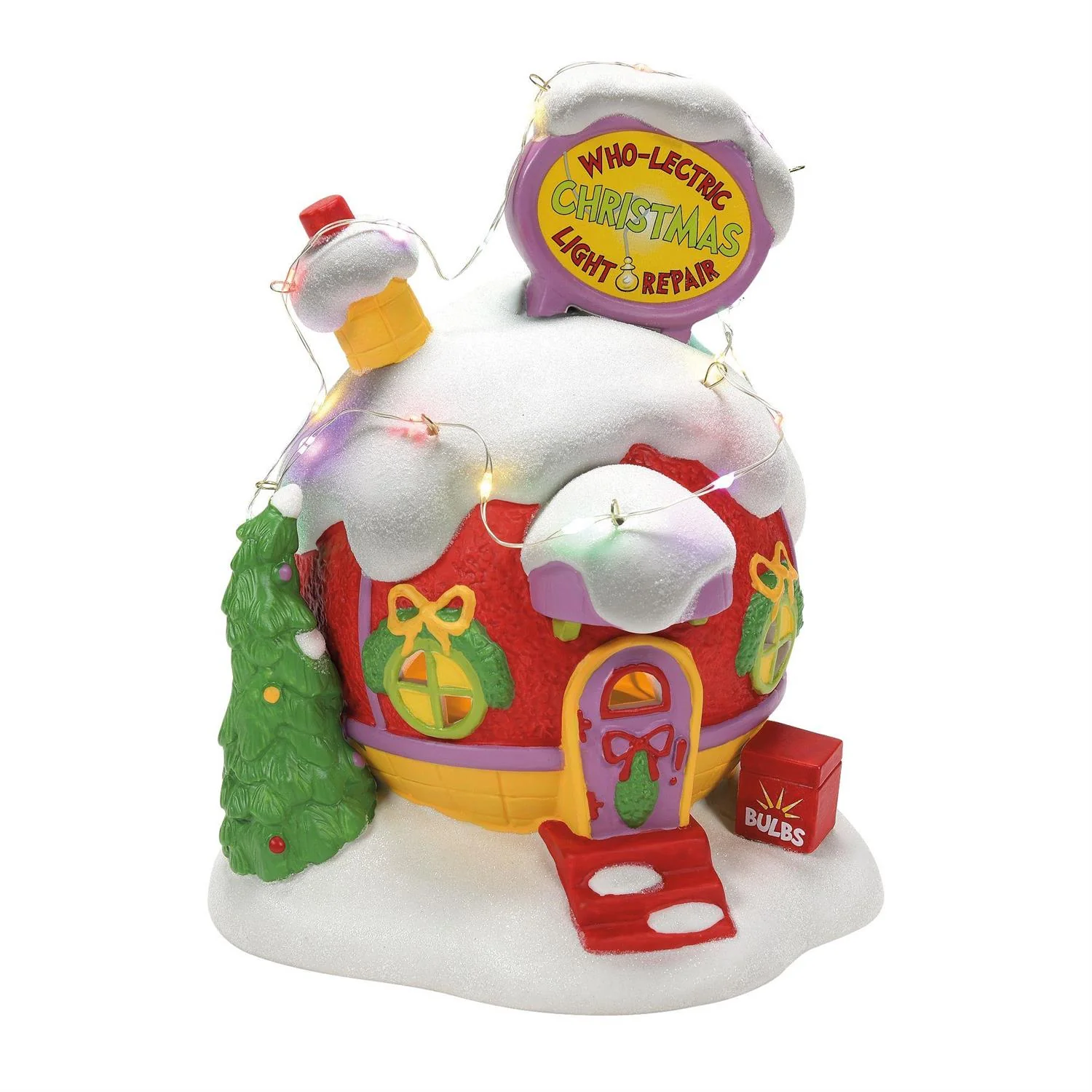 Grinch Village - Who-Lectric Xmas Light Repair Figurine