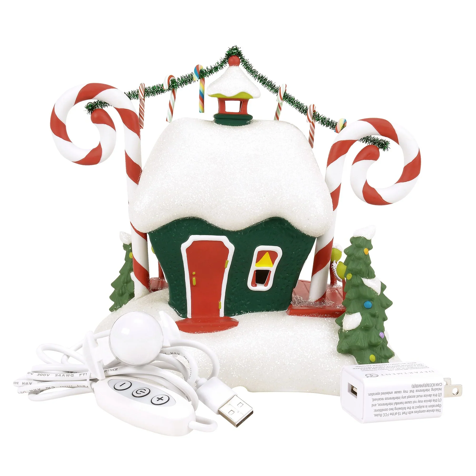 Grinch Village - Who-Ville Candy Cane Twisters Figurine, 7" - Image 3