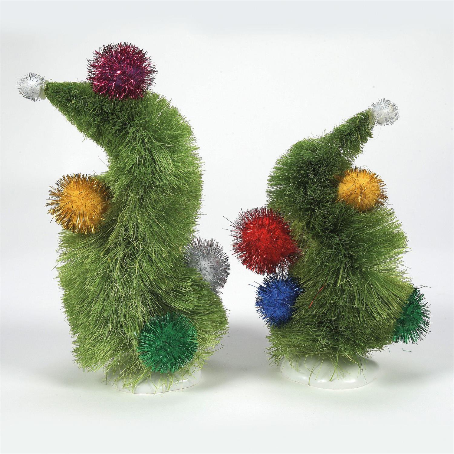 Grinch Village - Wonky Trees (Set of 2) Figurines - Image 2