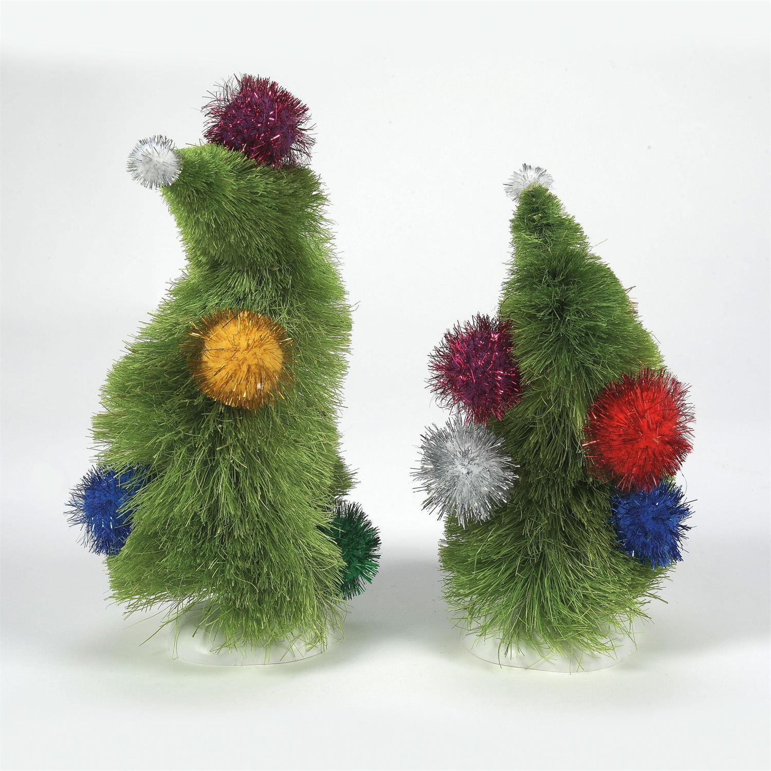 Grinch Village - Wonky Trees (Set of 2) Figurines - Image 3