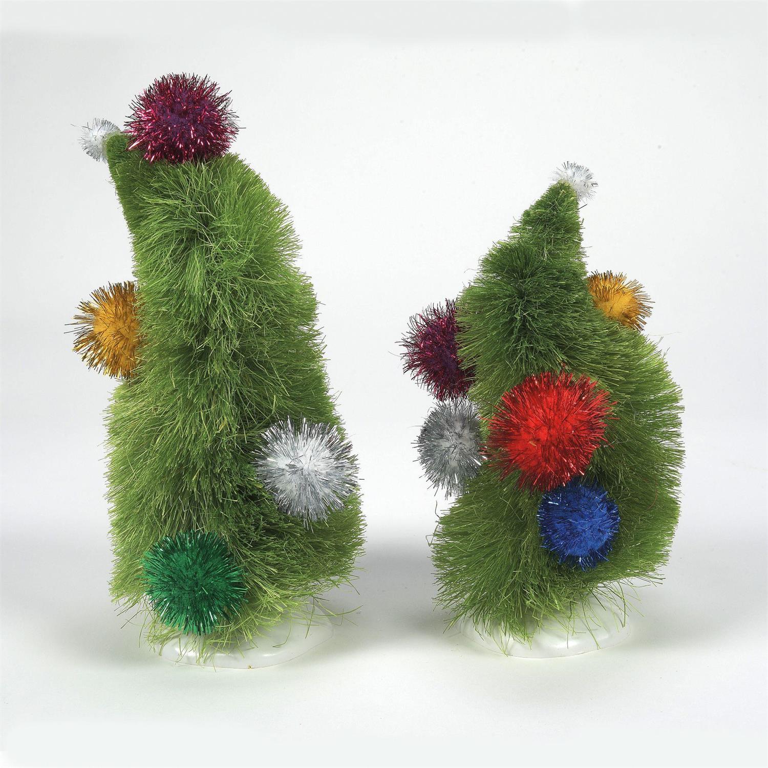 Grinch Village - Wonky Trees (Set of 2) Figurines - Image 4
