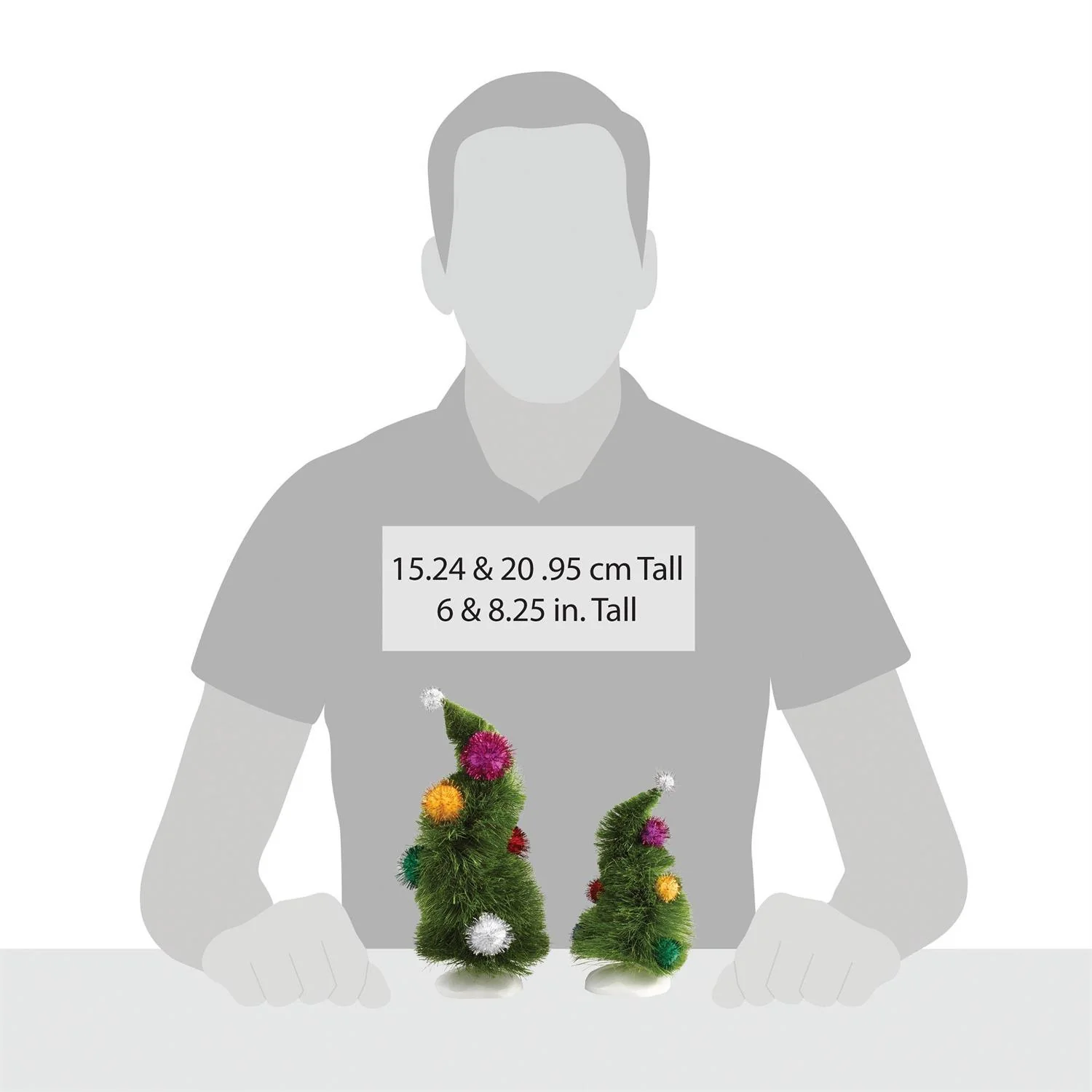 Grinch Village - Wonky Trees (Set of 2) Figurines - Image 5