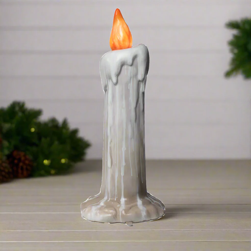 Large Fiberglass Halloween Candle, 37"