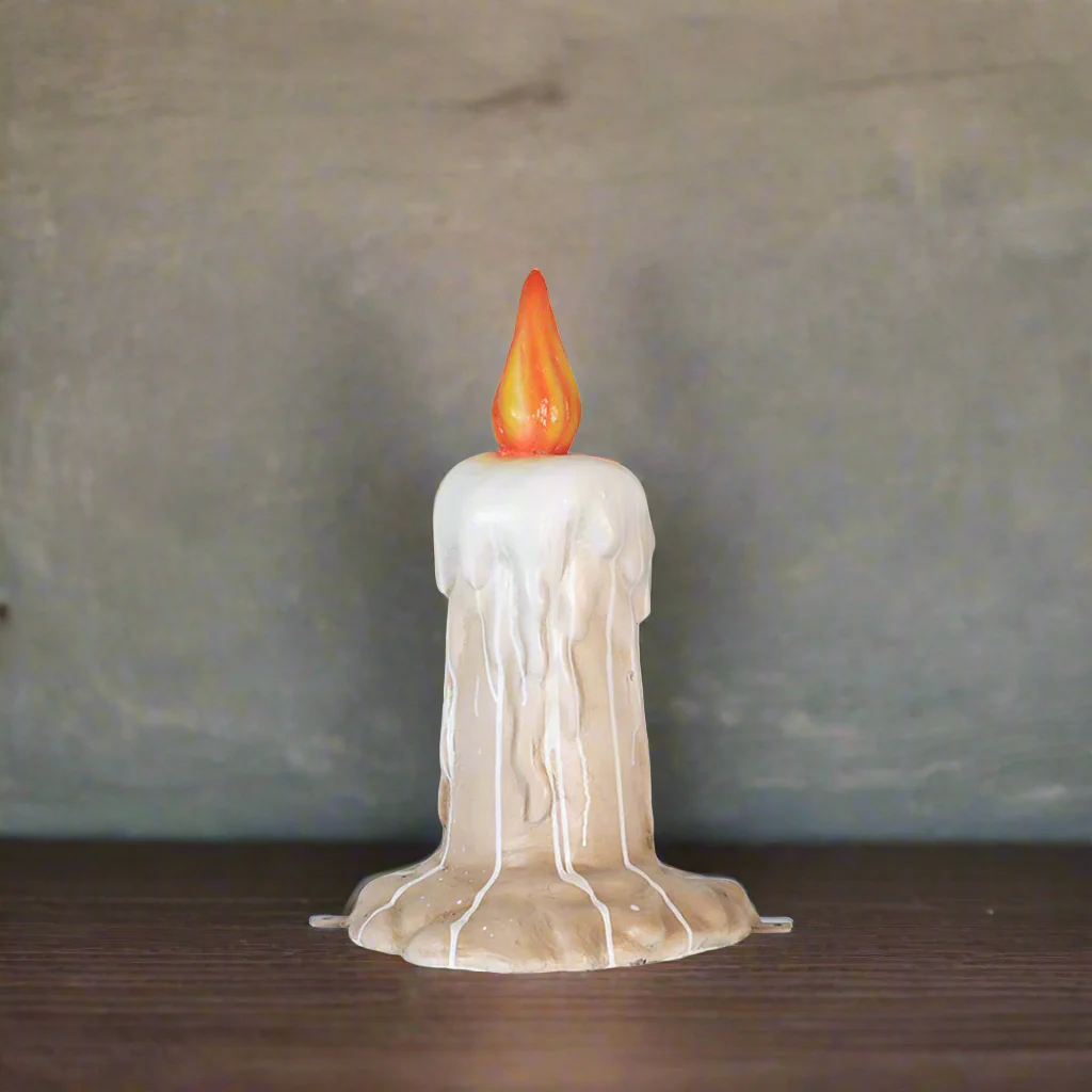Small Fiberglass Halloween Candle, 18"