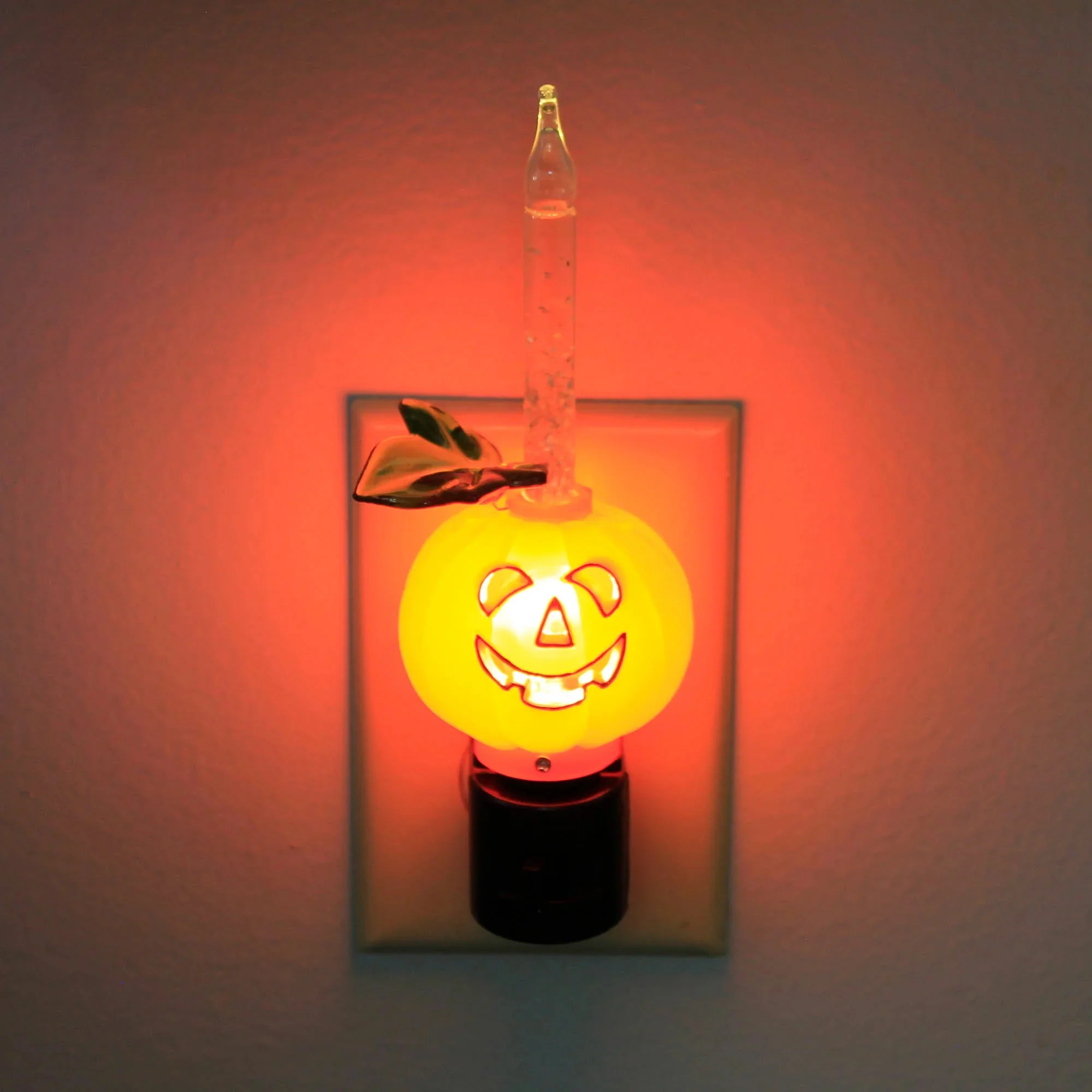 Halloween Jack-O-Lantern Bubble Night Light, 7" - Image 2