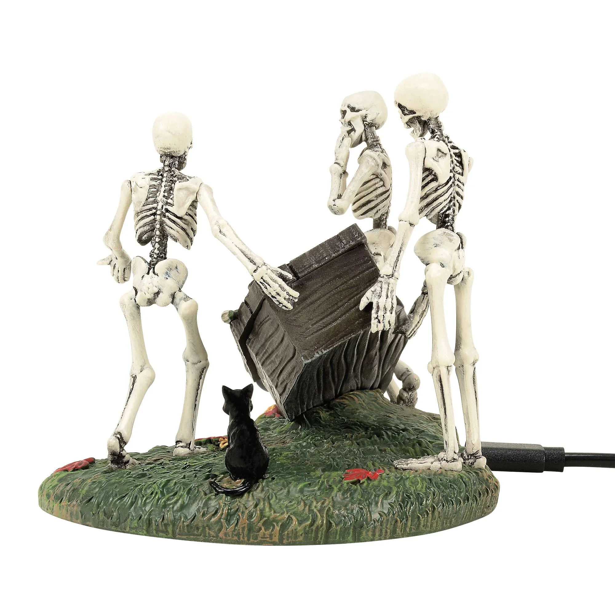 Snow Village Halloween - 50th The Clumsy Cortege Figurine, 4" - Image 4