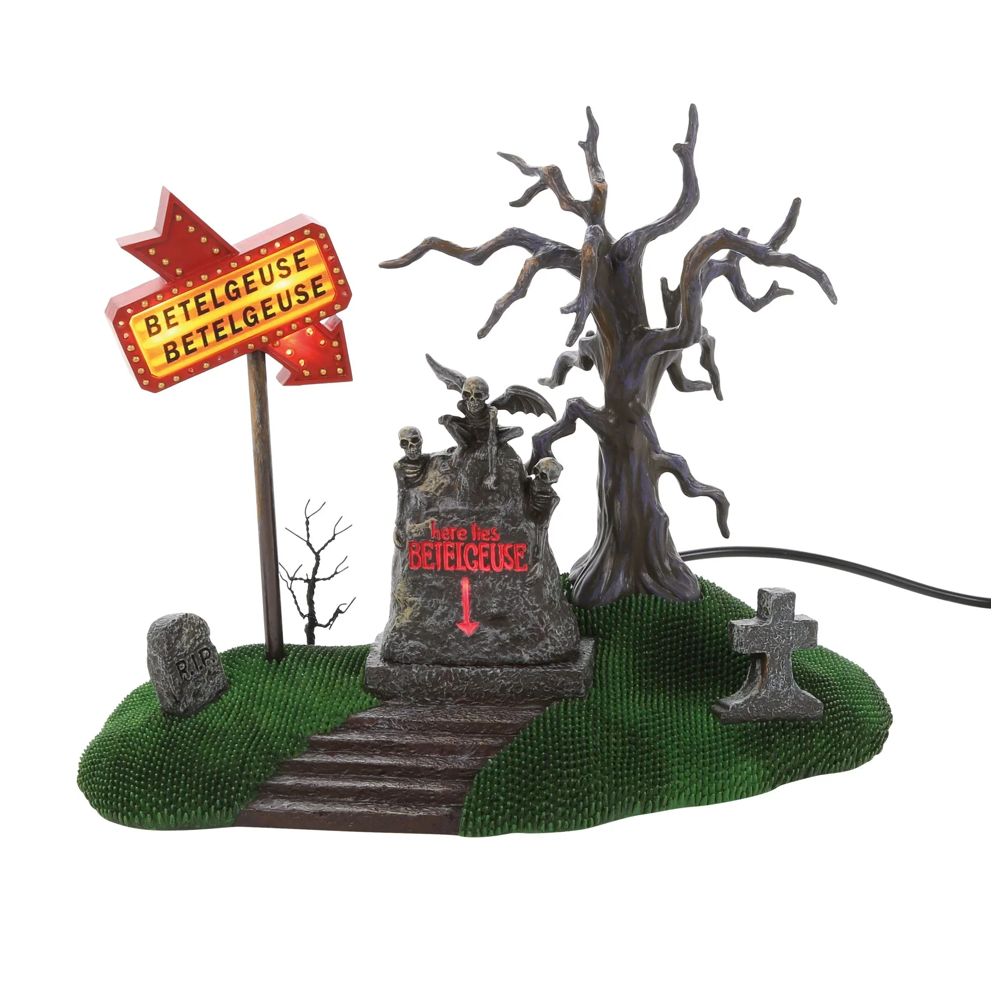 Hot Properties Village - Beetlejuice Cemetery Plot Figurine, 6.77" - Image 5