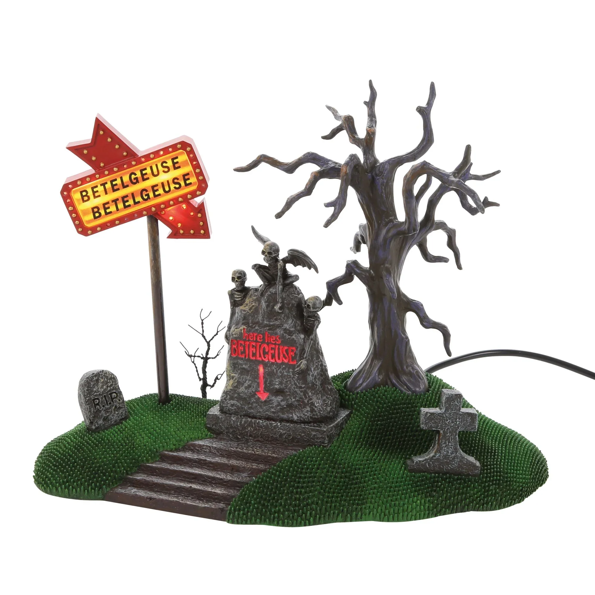 Hot Properties Village - Beetlejuice Cemetery Plot Figurine, 6.77" - Image 6