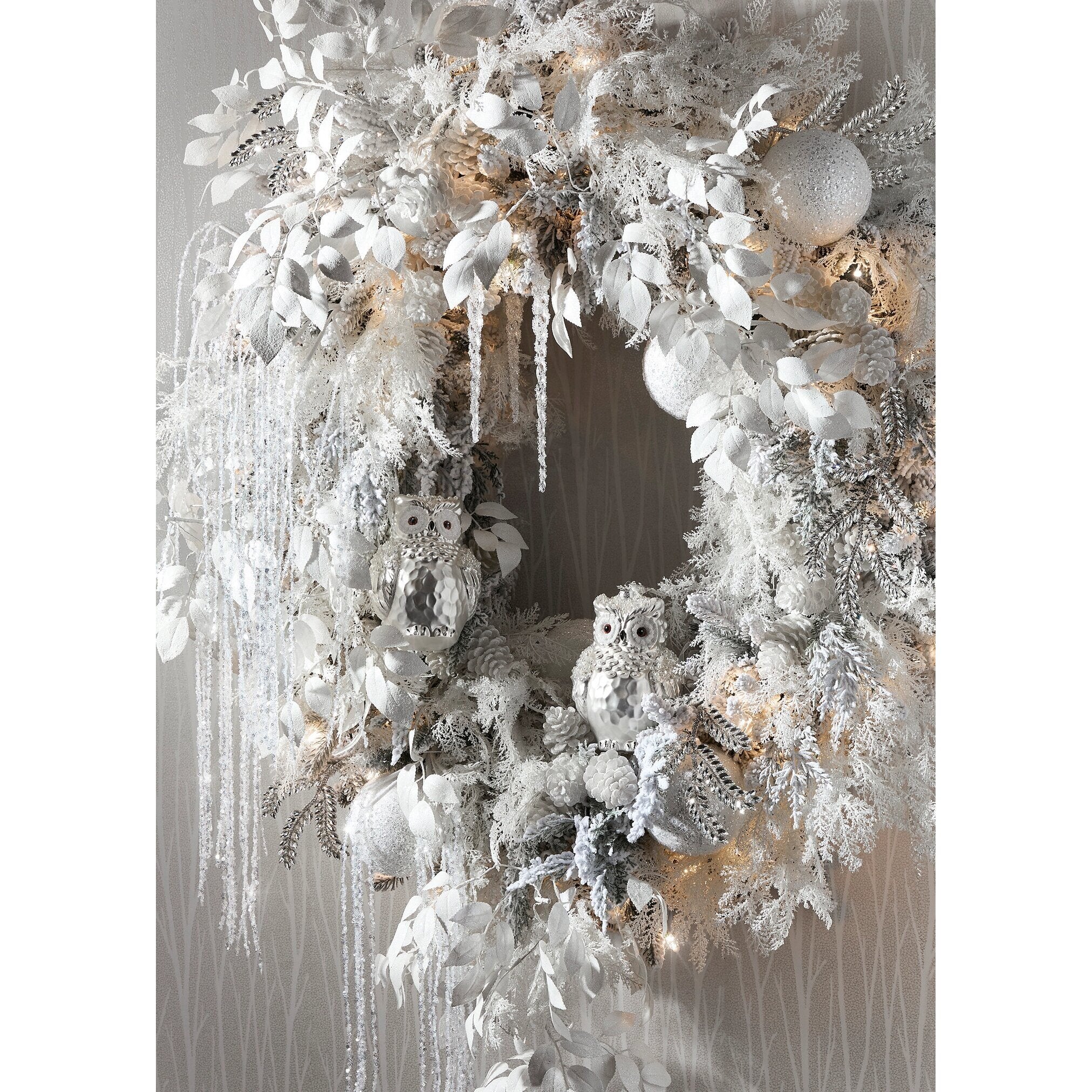 Hanging Ice Branch, 31" (White) - Image 2