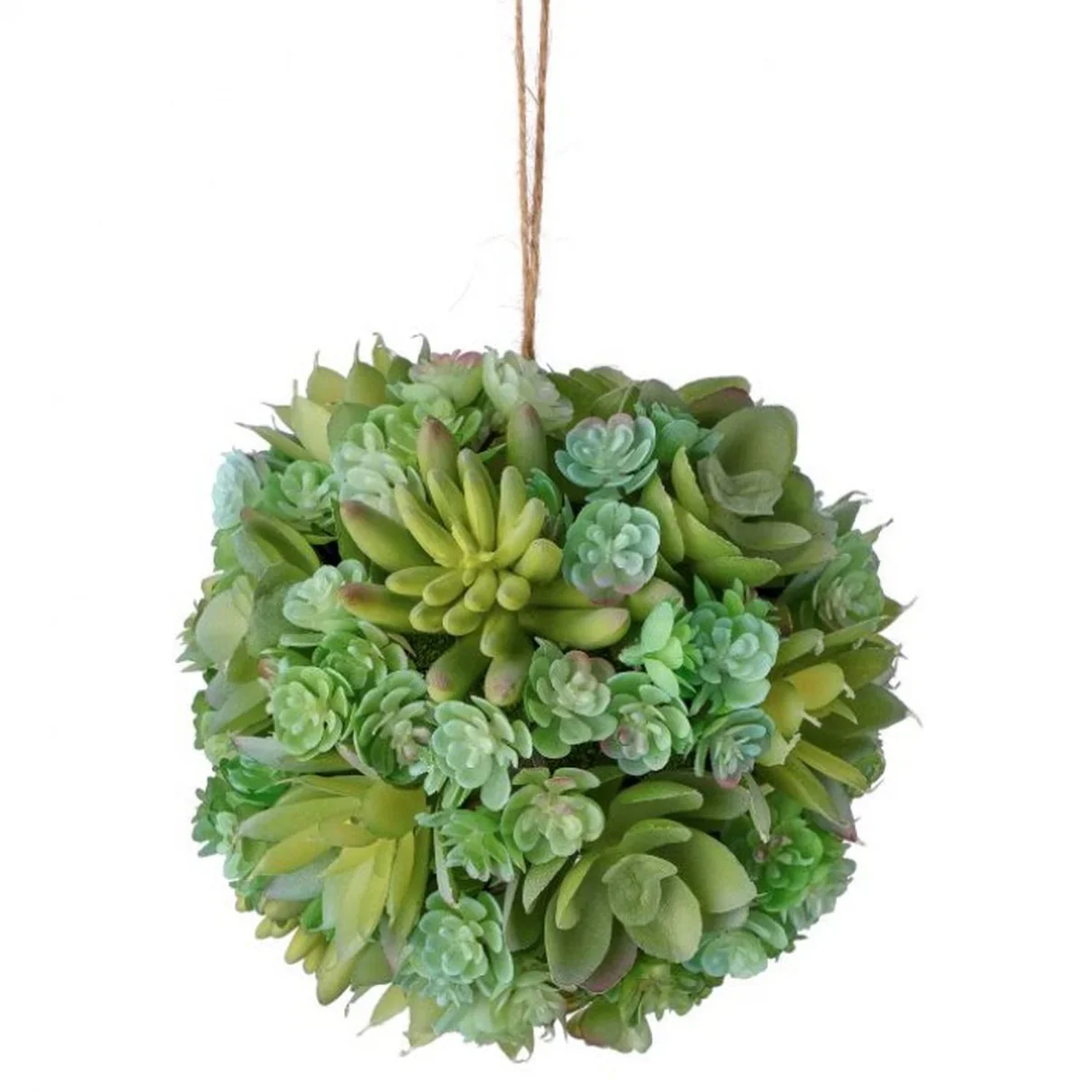 Hanging Plant Natural Touch Succulent Orb, 6"