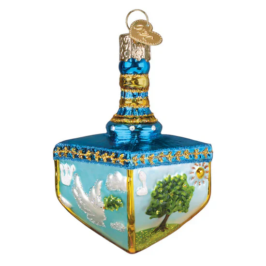 Hanukkah Dreidel Ornament, 3.5" - Image 3