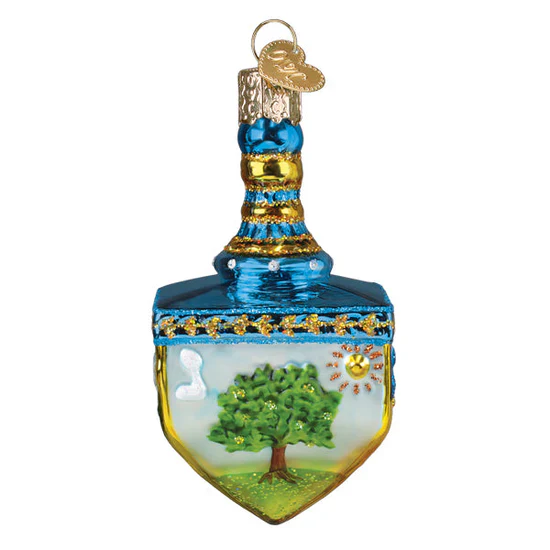 Hanukkah Dreidel Ornament, 3.5" - Image 4
