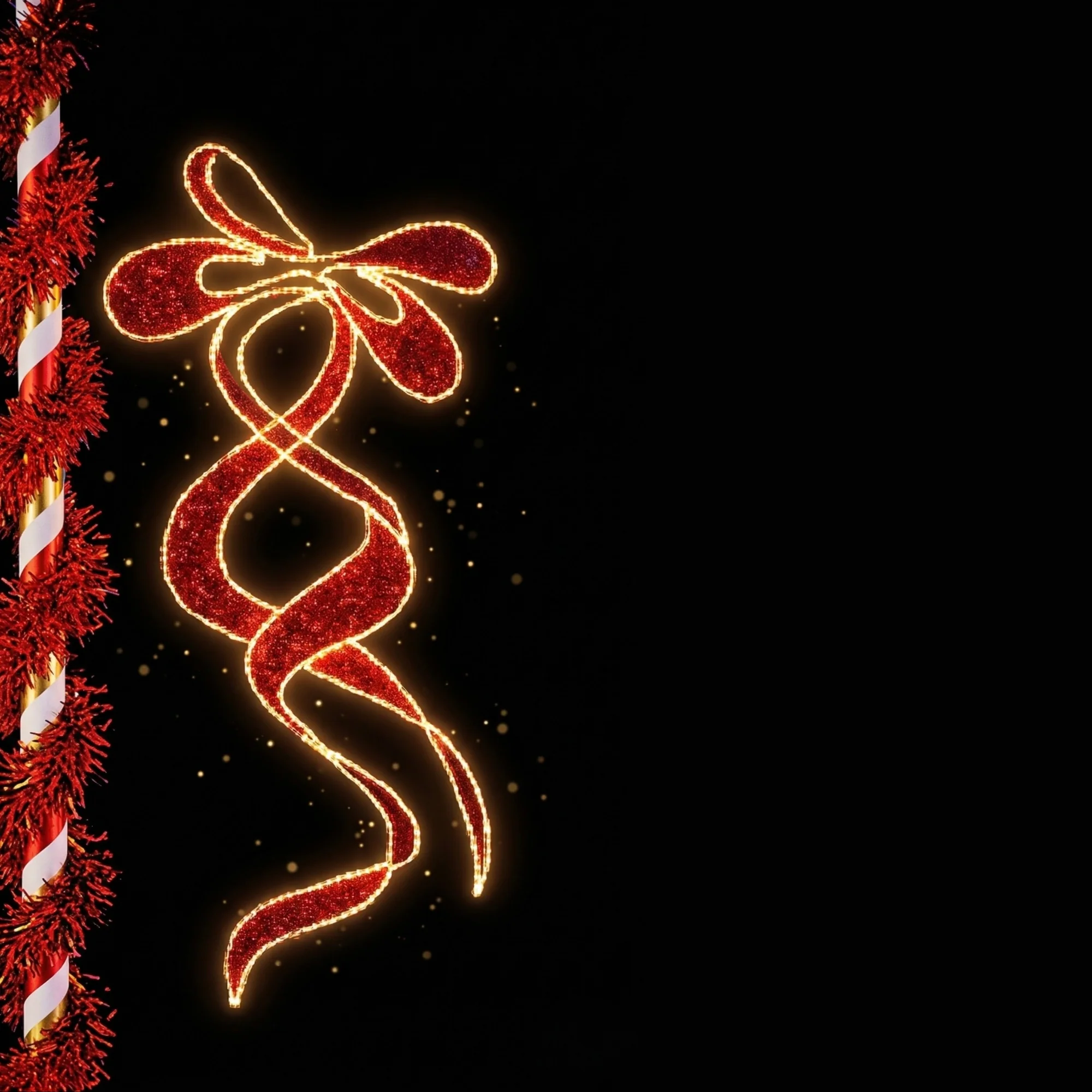 Harmony Ice Art Pole Mount, 2.3′ ft. x 7.8′ ft, LED (Warm White / Red)