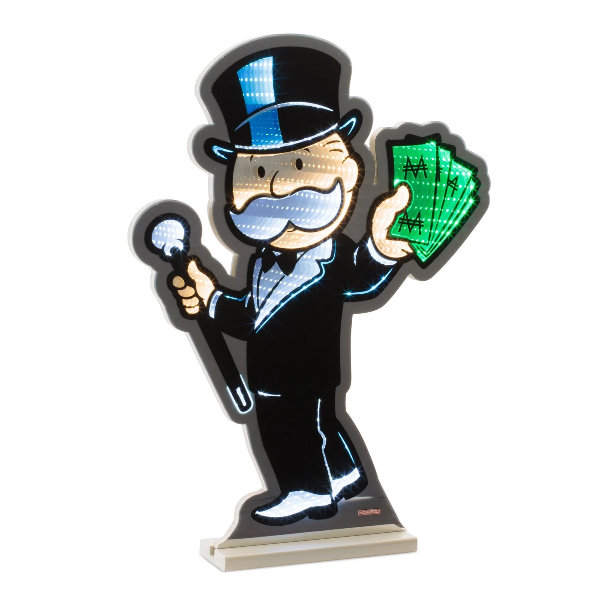 Hasbro Monopoly Mr. Monopoly Infinity Light, Acrylic, W/ UL Plug, 23.5"