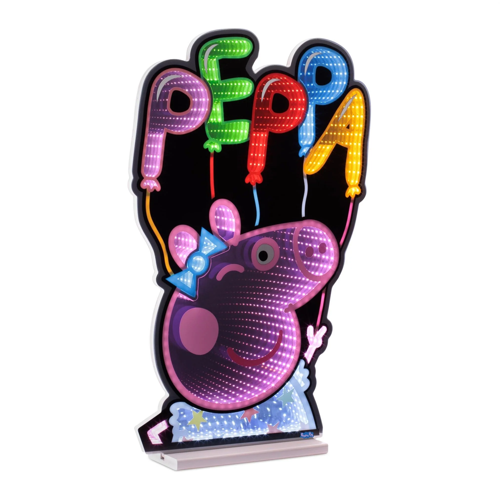 Hasbro Peppa Pig w/Balloons Infinity Light, Acrylic, W/ UL Plug, 28.5"
