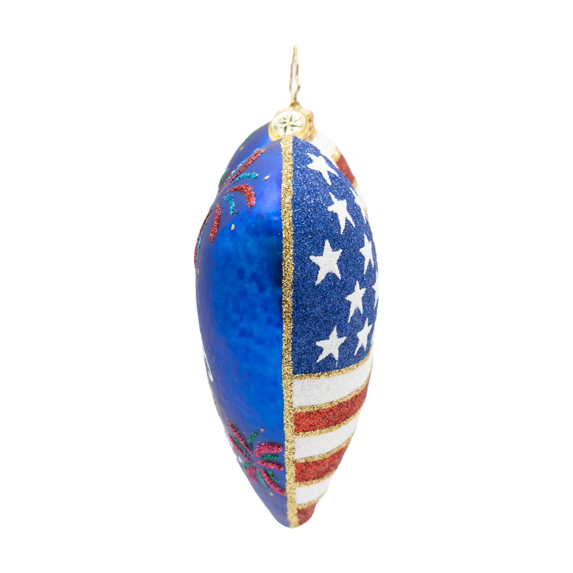 Heart of Independence – 250 Years Glass Ornament, 4.25" - Image 4