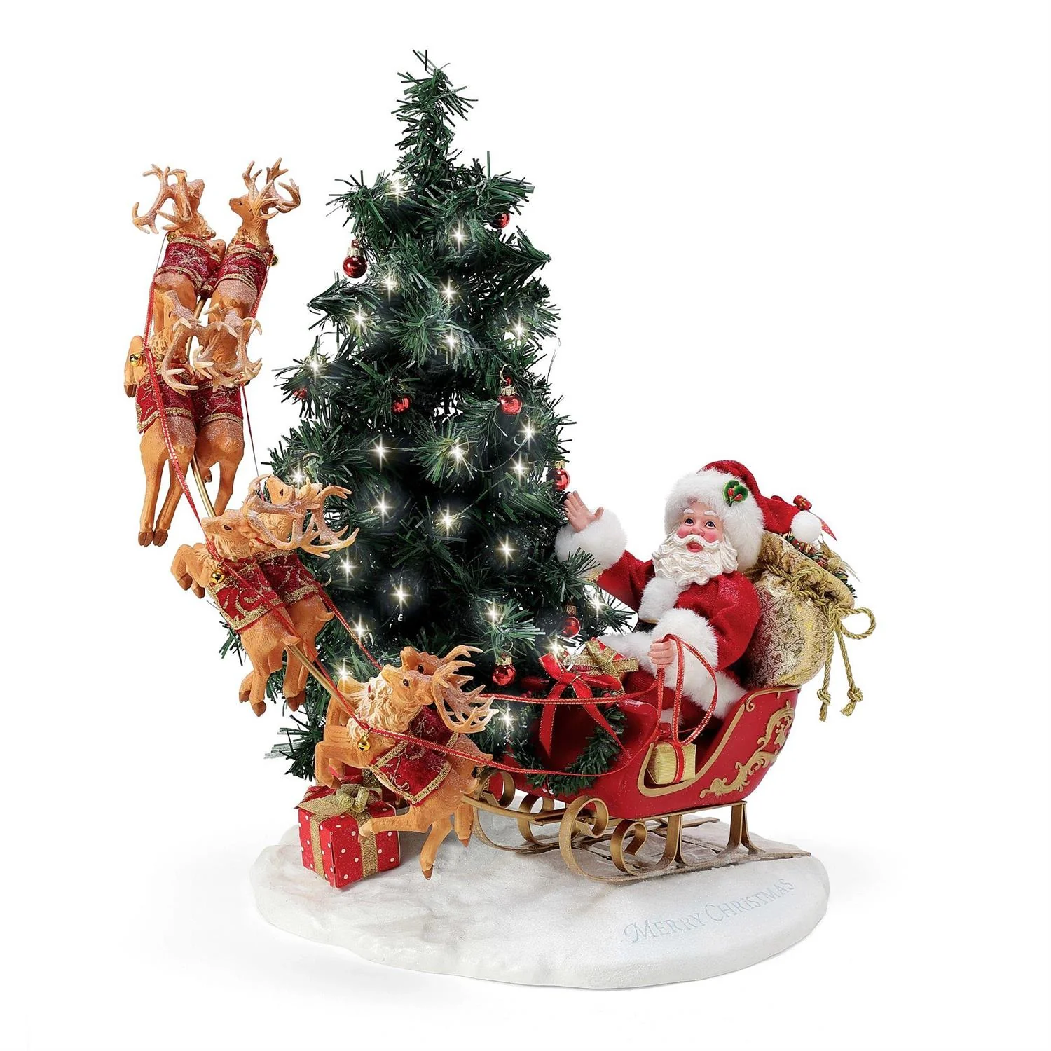 Here Comes Santa Claus Figurine, 21"