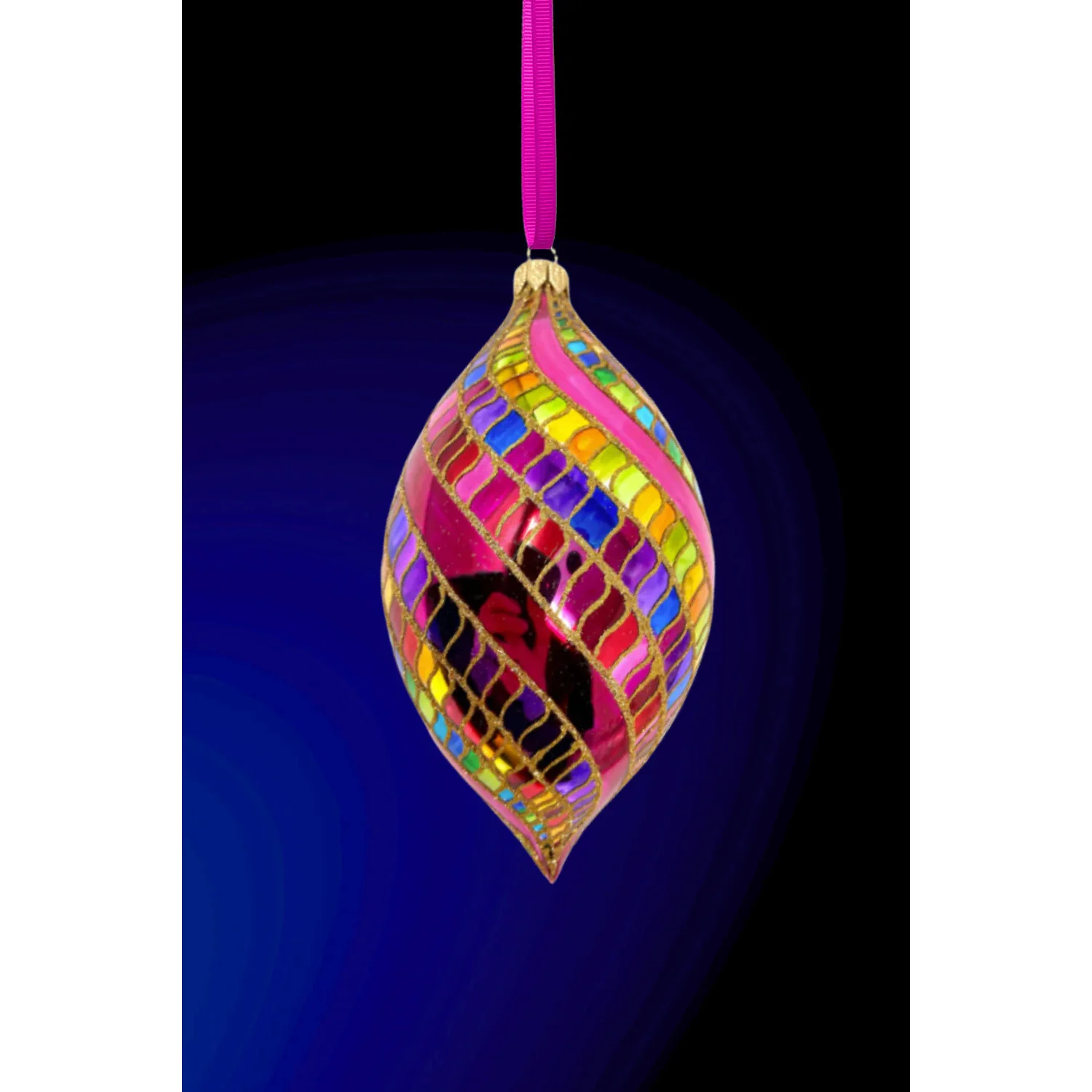 High Better Spinner Glass Ornament, 7"