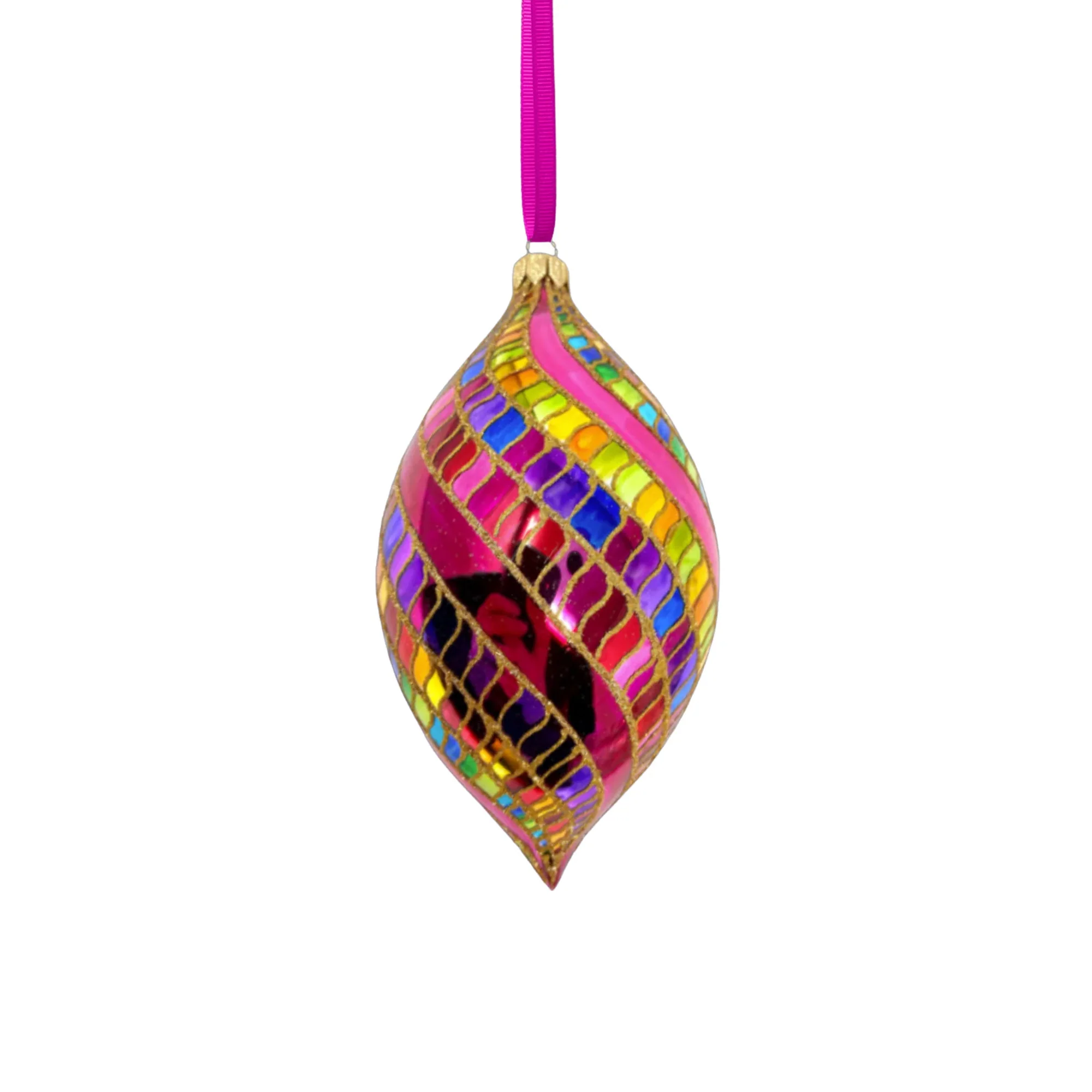 High Better Spinner Glass Ornament, 7" - Image 2