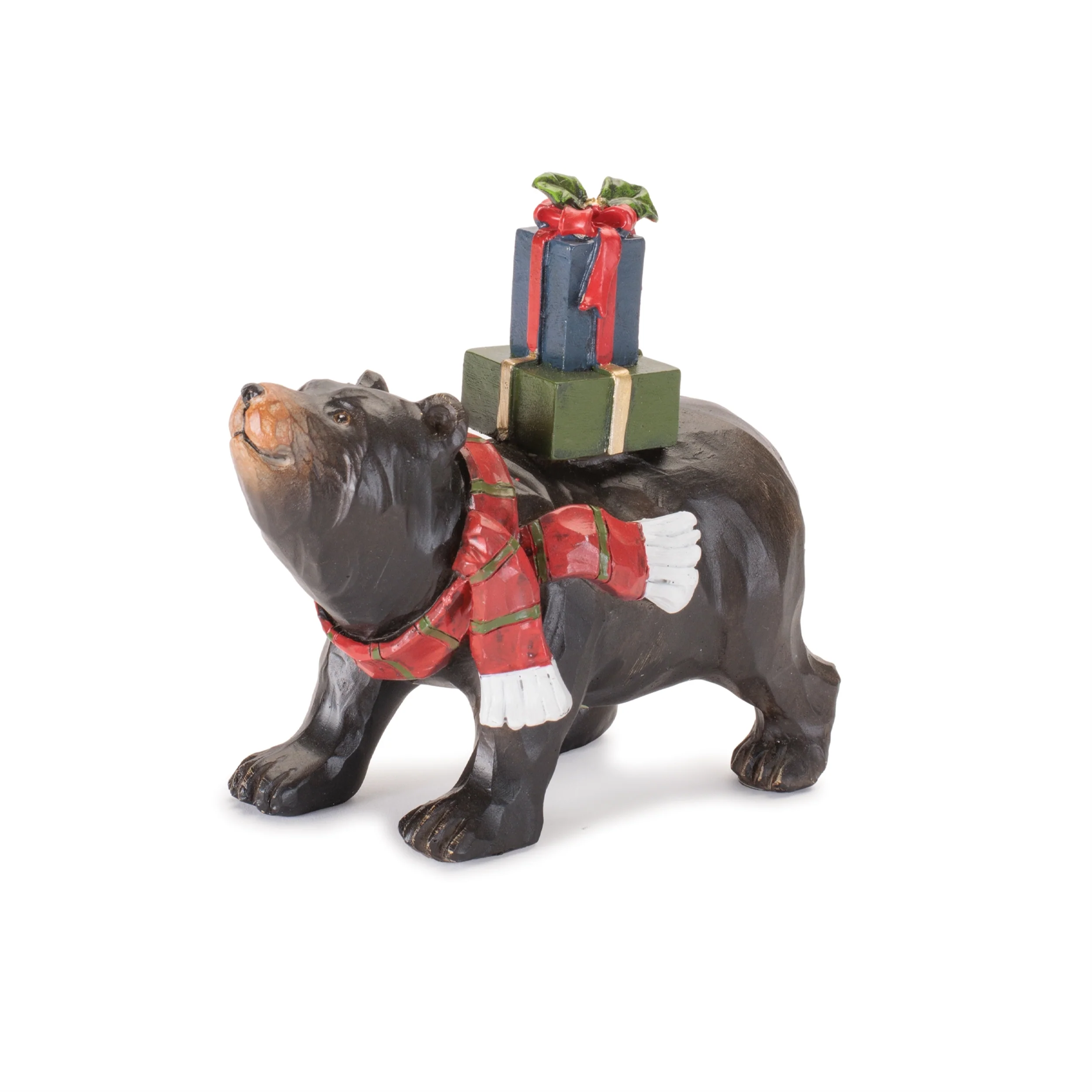 Resin Holiday Bear Figurine, 5 - 6.5" (3 styles - sold individually) - Image 3