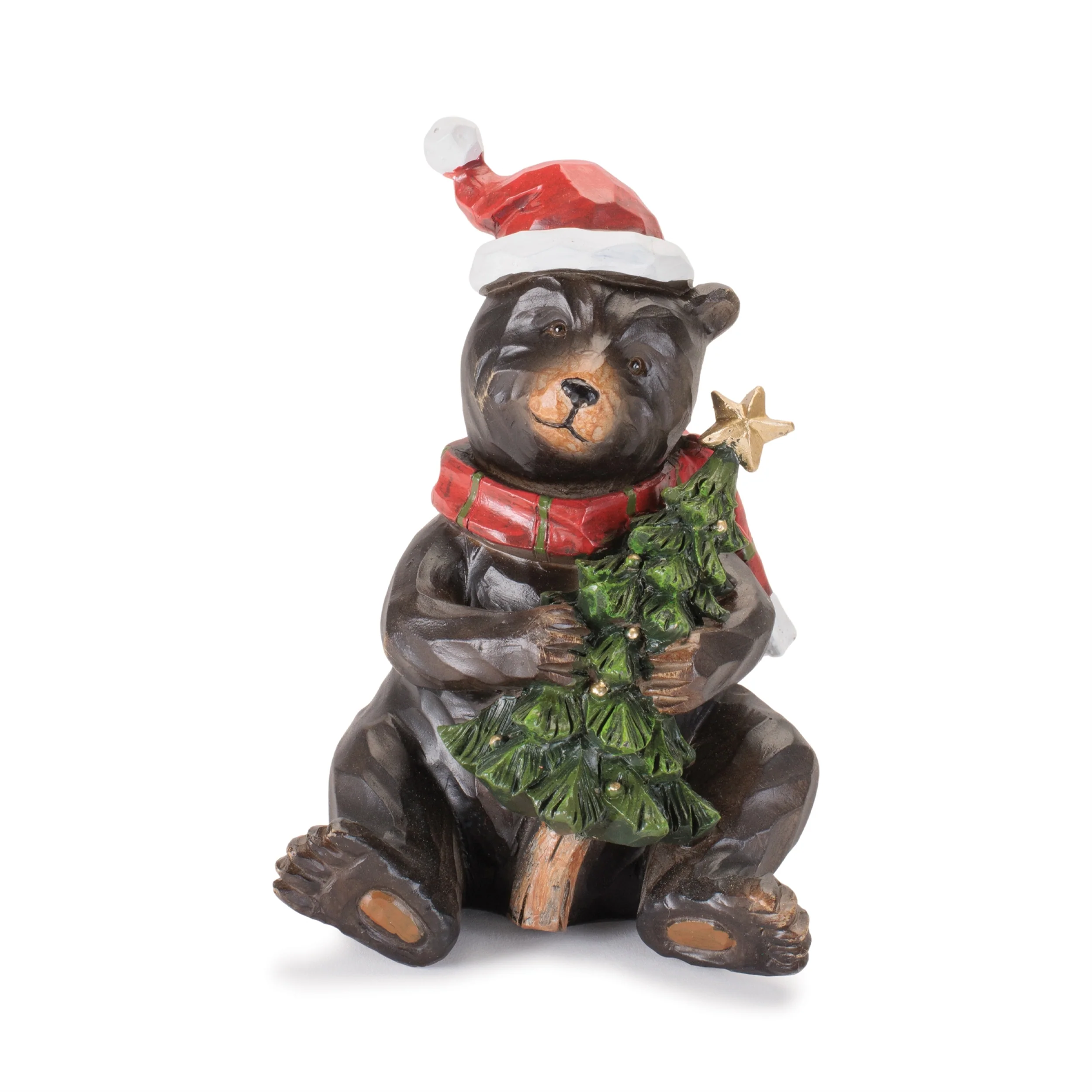 Resin Holiday Bear Figurine, 5 - 6.5" (3 styles - sold individually) - Image 4