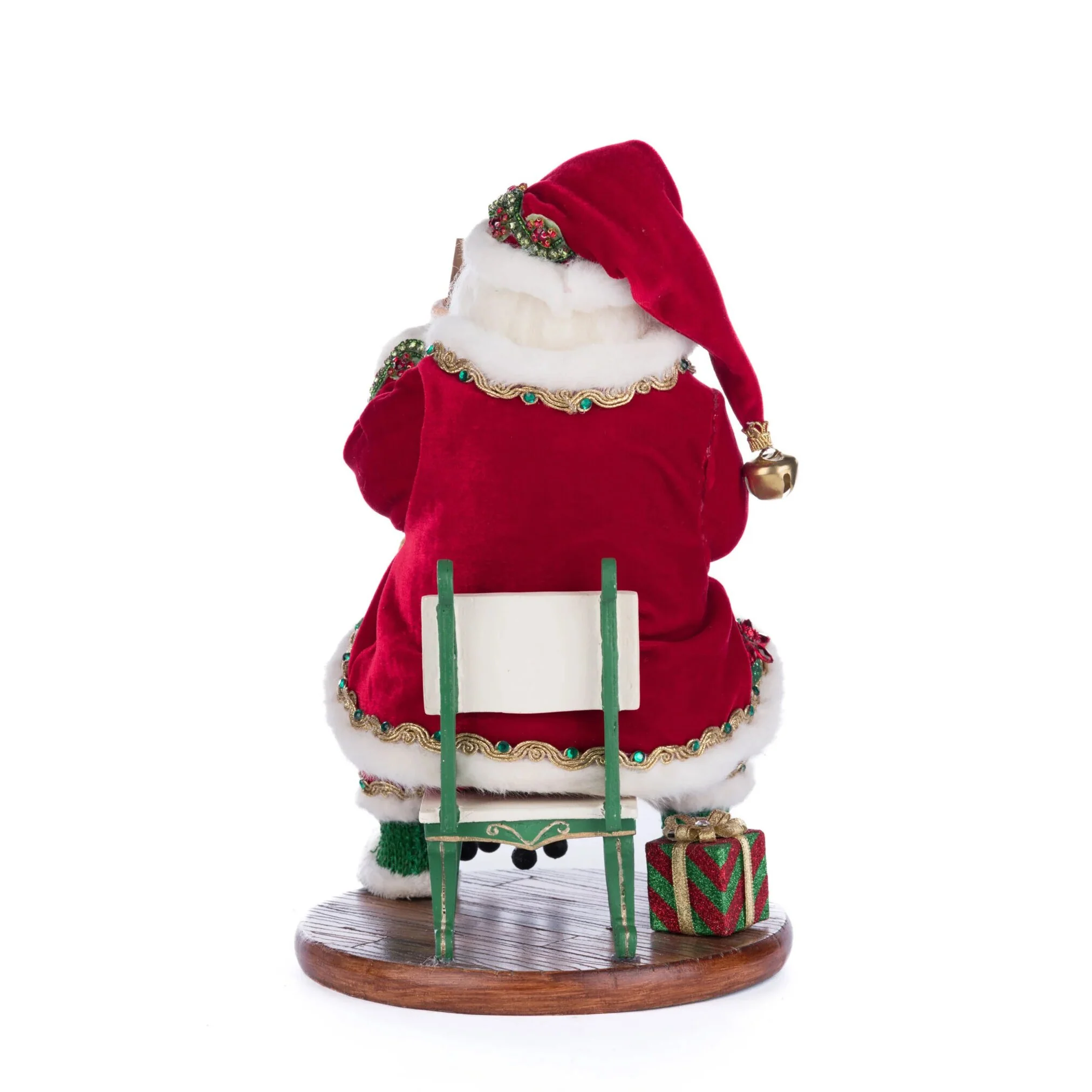 Holiday Magic Santa With Marionette Figurine, 14" - Image 3