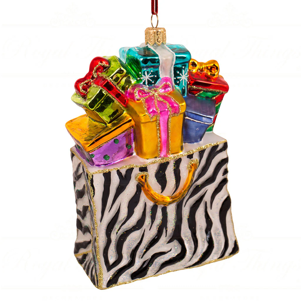 Holiday Shopping In Style Ornament, 5.5"