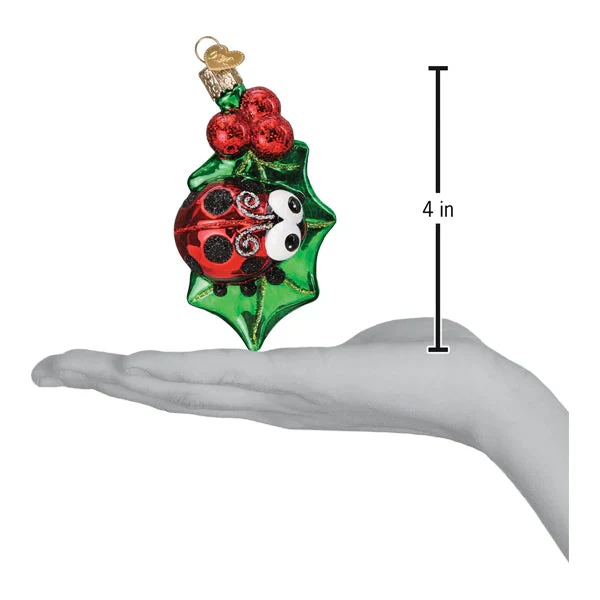 Holly Ladybug Ornament - Image 5