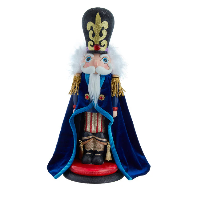 Hollywood Nutcrackers™ Elegant Blue & Red Nutcracker Figurine, 18" - Image 3