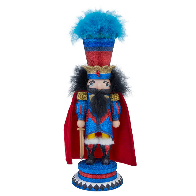 Hollywood Nutcrackers™ Red & Blue King Nutcracker Figurine, 15"