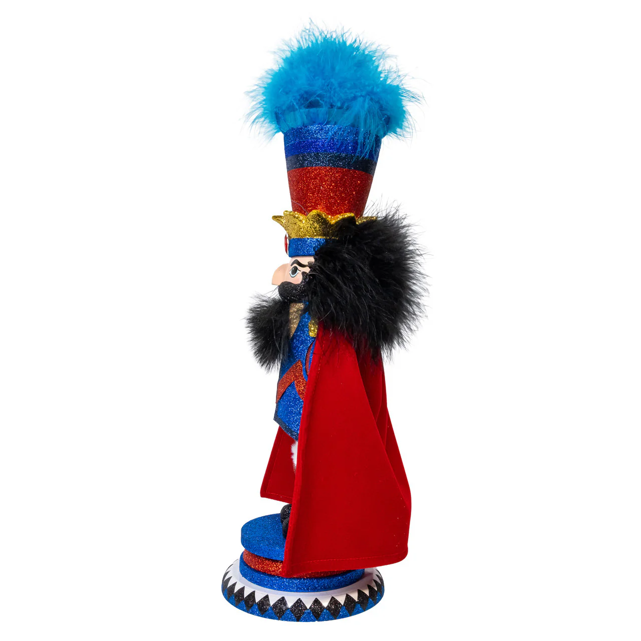 Hollywood Nutcrackers™ Red & Blue King Nutcracker Figurine, 15" - Image 3