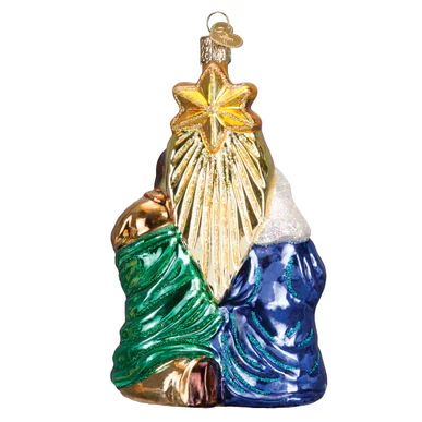 Holy Family w/Star Ornament Glass - Image 3