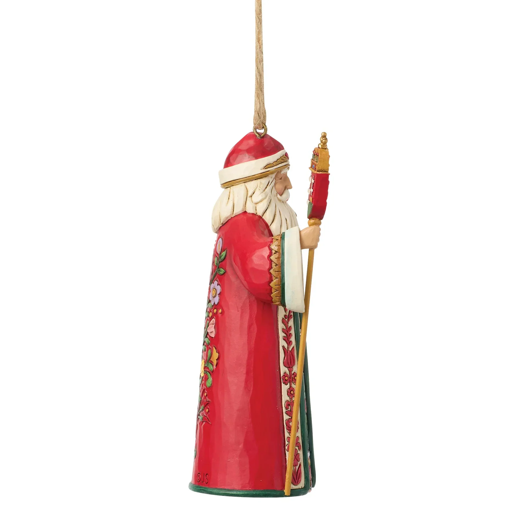 Jim Shore Hungarian Santa Ornament, 4.5" - Image 2