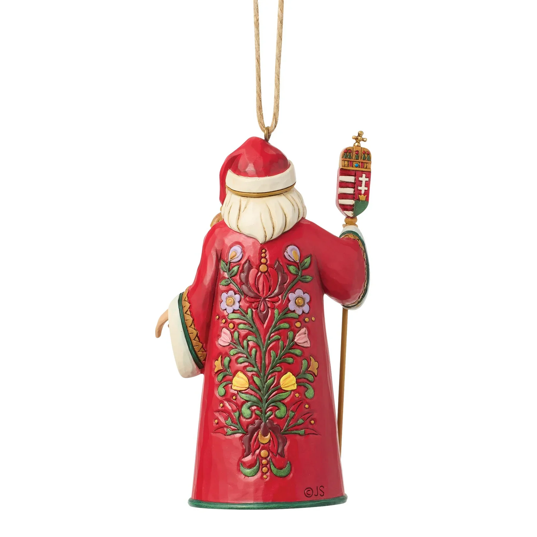 Jim Shore Hungarian Santa Ornament, 4.5" - Image 3