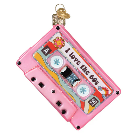 I Love The 60s Ornament, 4" - Image 2