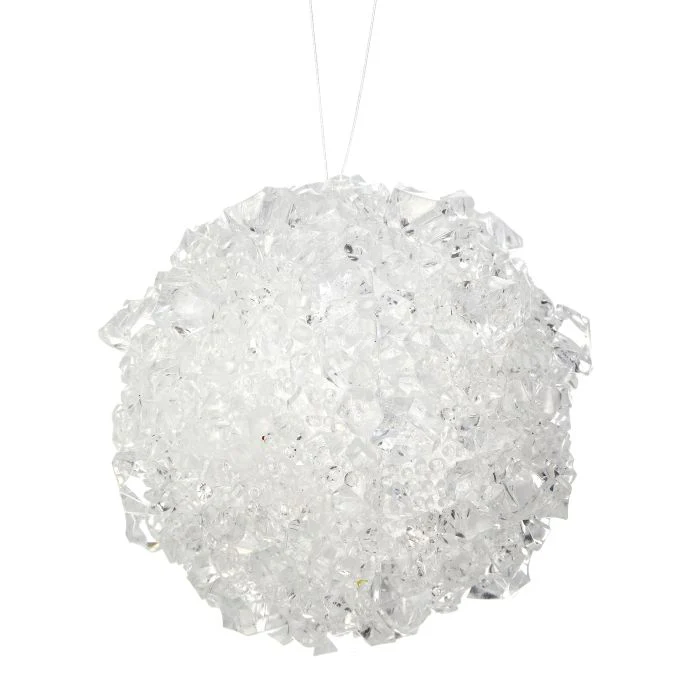 Ice Chunk Ball Ornament, 4"