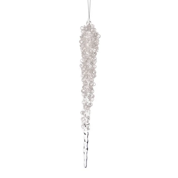 Iced Acrylic Icicle Ornament, 11"