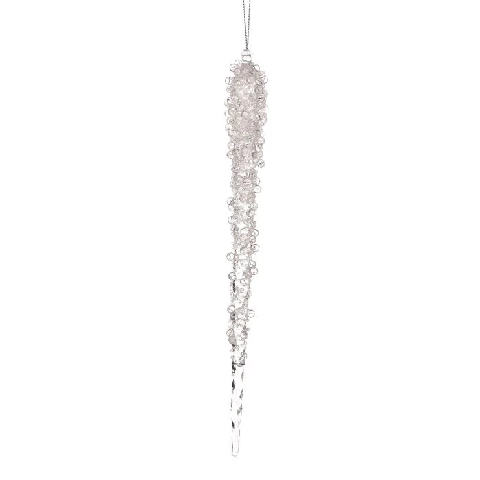 Iced Acrylic Icicle Ornament, 14"