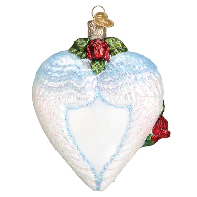 Glass "In Loving Memory" Heart Ornament - Image 3