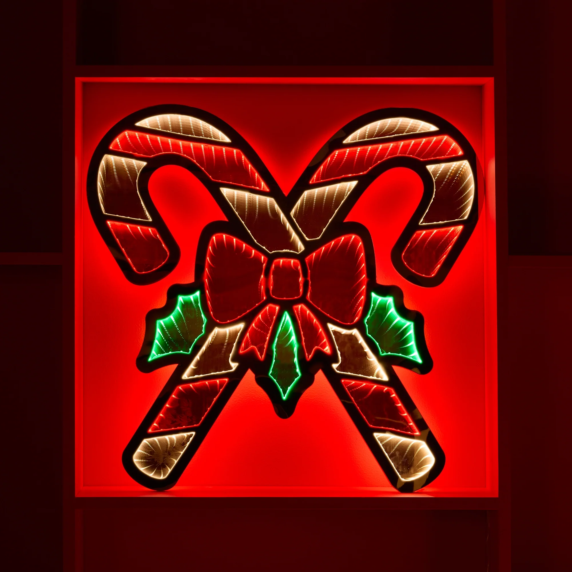 Infinity Double Candy Cane, Acrylic w/UL Plug, 22.5" - Image 2
