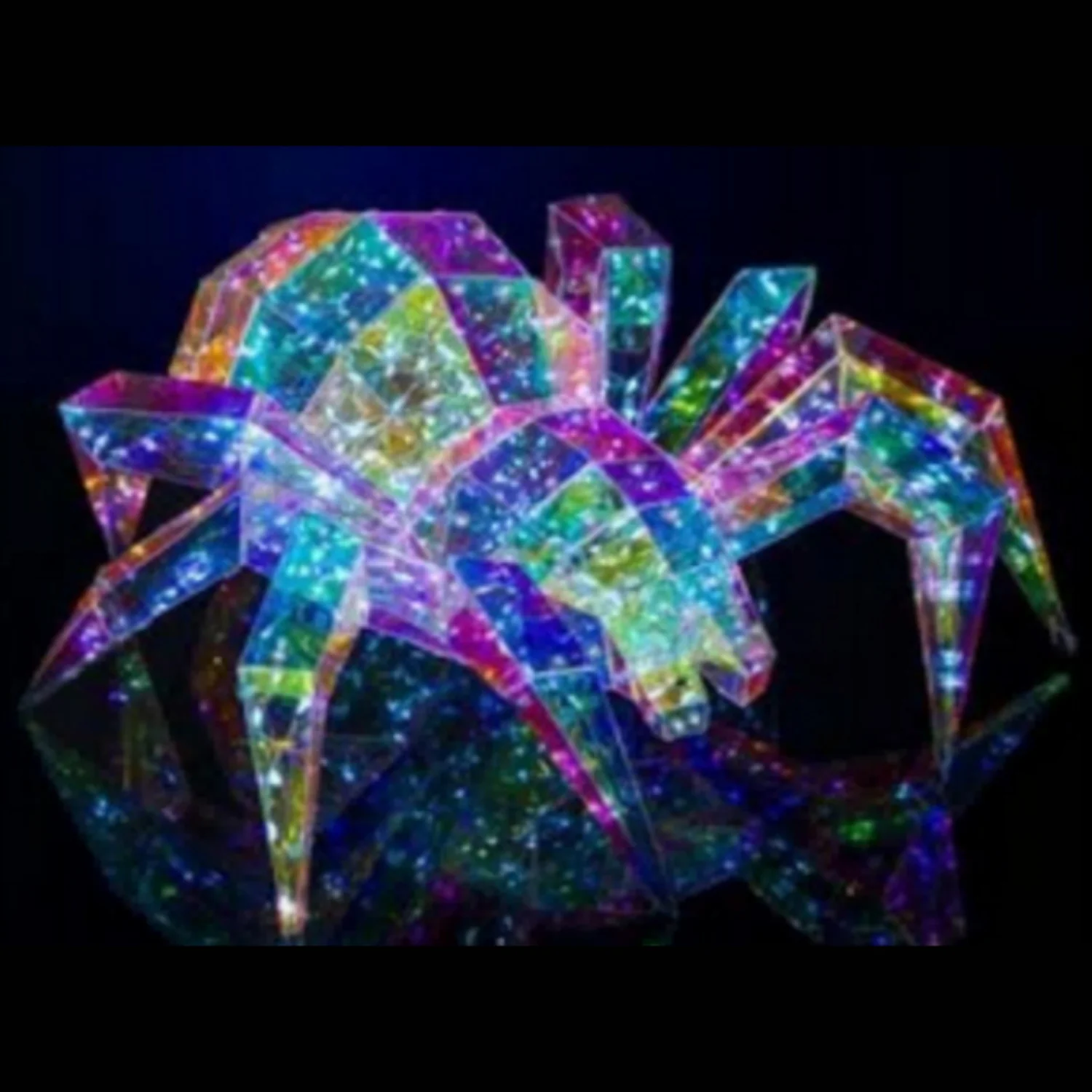 Prismatic Iridescent Halloween Spider (White Light, USB) 11.8" - Image 2
