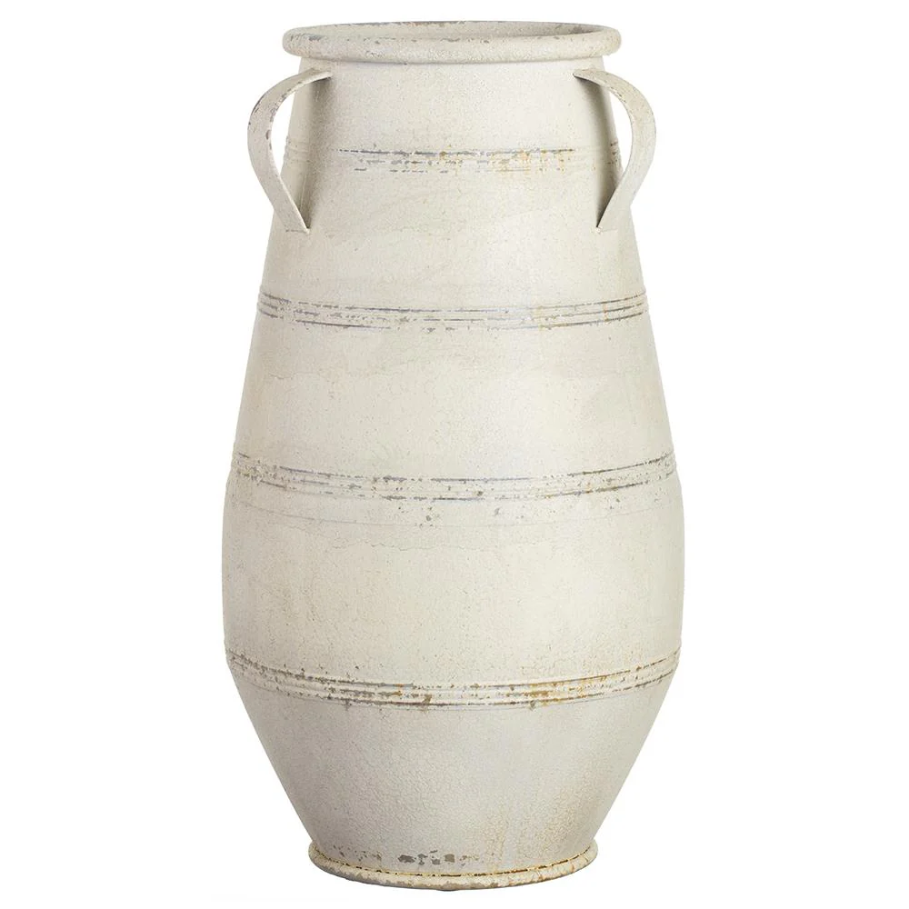 Iron Planter, 27.5" (Whitewashed)