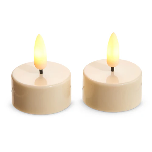 Ivory Tealights, 1.5" x 1" (Set of 2) - Image 2